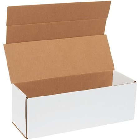 BOX PACKAGING Corrugated Mailers, 17"L x 6"W x 6"H, White M1766